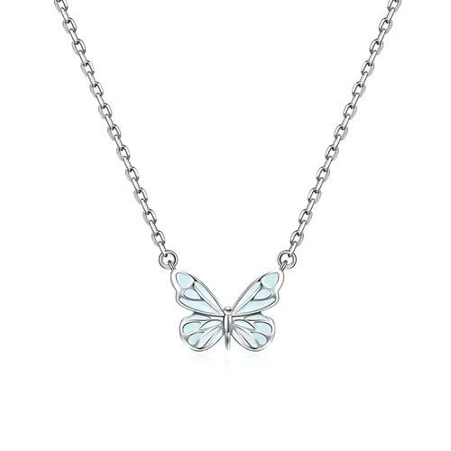 Collar Mariposa Iluminada (PLATA 925)