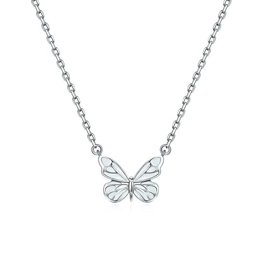 Collar Mariposa Iluminada (PLATA 925)