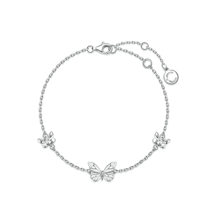 Pulsera Mariposa Iluminada (PLATA 925)