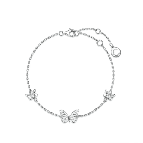 Pulsera Mariposa Iluminada (PLATA 925)
