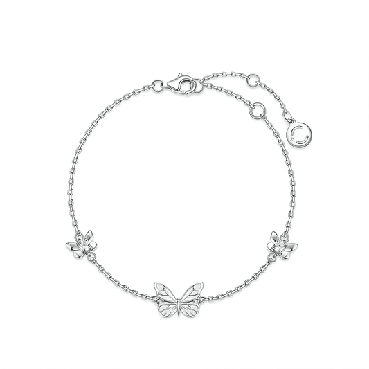Pulsera Mariposa Iluminada (PLATA 925)