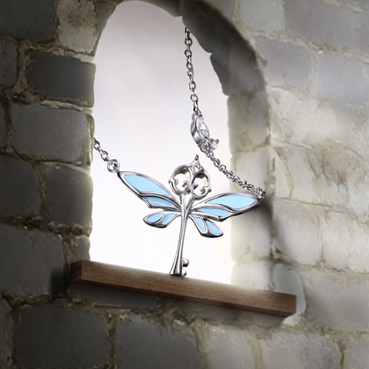 Collar Llave Mágica Iluminada (PLATA 925)