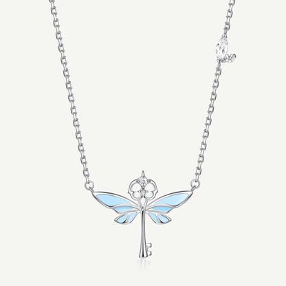 Collar Llave Mágica Iluminada (PLATA 925)