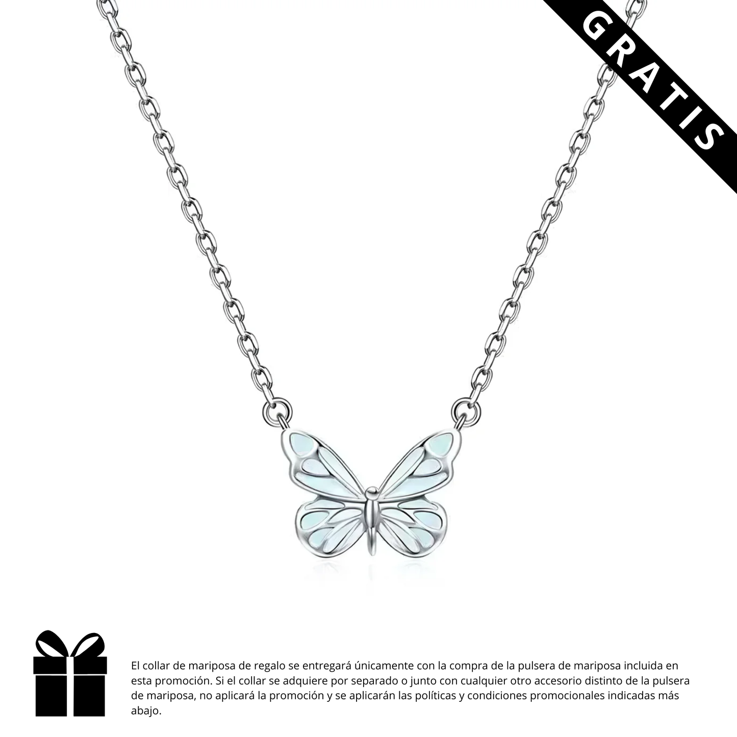 Pulsera Mariposa Iluminada (PLATA 925)